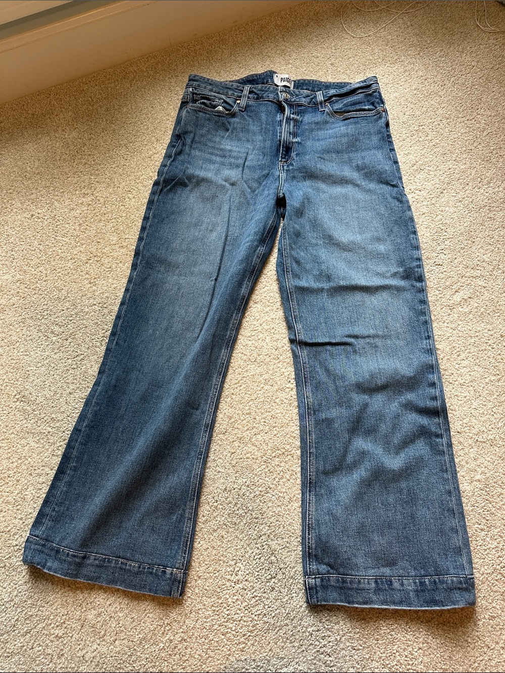 PAIGE Women's Wide-Leg Jeans - Medium Blue